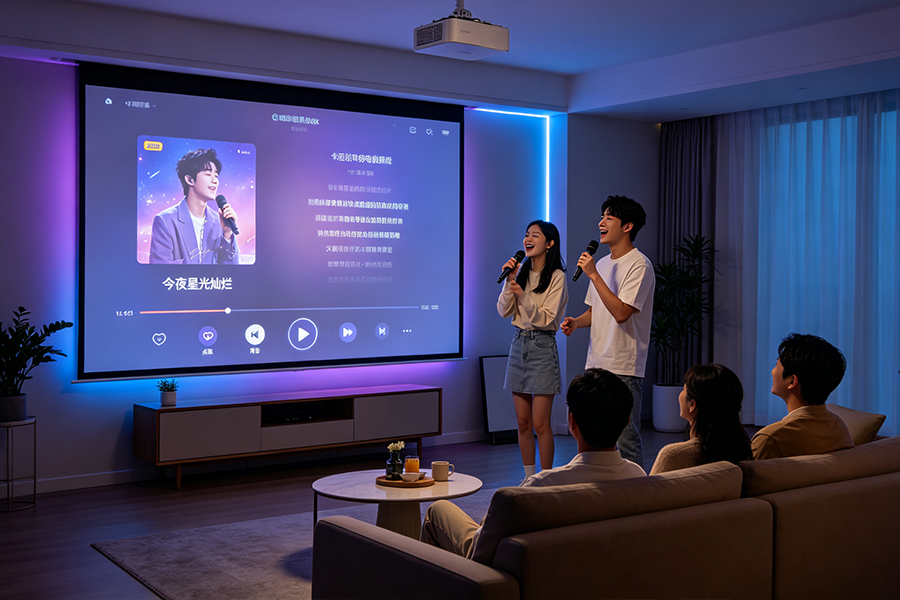 卡拉OK投影家庭娱乐方案